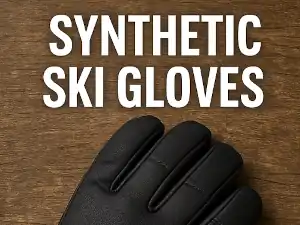 Image of synthetic ski gloves