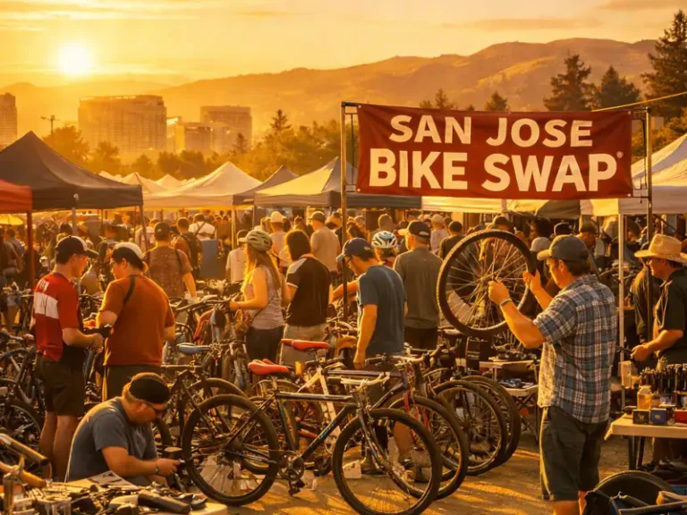 Image of a bicycle swap in San Jose Bay area